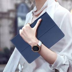 Etui Smart z klapką do Lenovo Tab Plus 11, granatowe - ochronne z podstawką