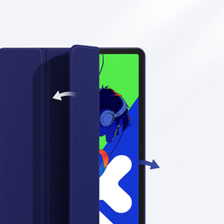 Etui Smart do Lenovo Idea Tab Pro / Pro MT 2025, granatowe - ochronne z podstawką, dostęp do portów i przycisków