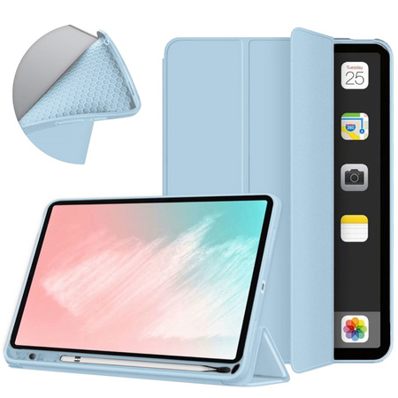 Etui Smart do iPad 10.9 2022 Gen. 10, niebieskie - ochronne z podstawką, dostęp do portów i przycisków