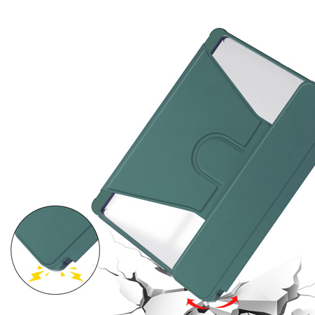 Etui 360 i KLAWIATURA do Samsung Galaxy Tab S9/ S9 FE/ S10 FE 10.9 na Rysik, zielone