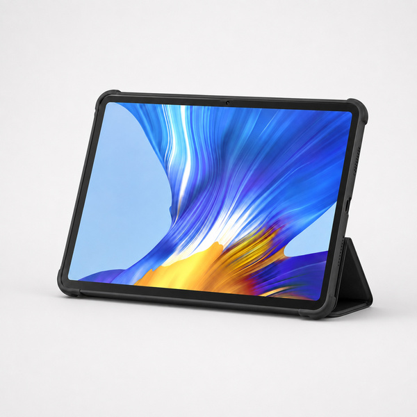 Etui z klapką do Huawei MediaPad M5 Lite 10 ochronne z podstawką - czarne