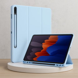 Etui Smart z uchwytem rysik do Samsung Galaxy Tab S9 / S9 S10, niebieskie - ochronne z podstawką