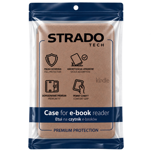 Etui Slim Case do Amazon Kindle Paperwhite 4, brązowe - ochronne z podstawką, dostęp do portów i przycisków
