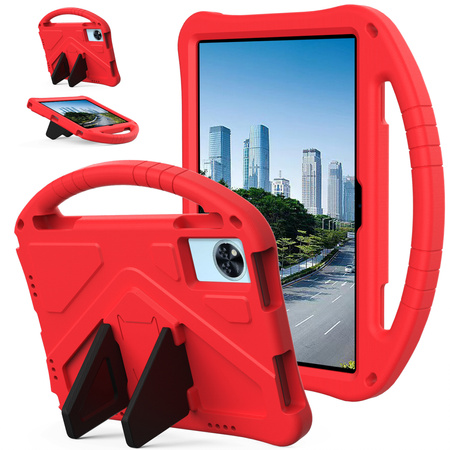 Etui FunColor do Lenovo Idea Tab 11" ZAFR0378PL TB336FU TB336ZU podstawka, czerwone