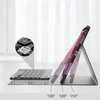 Etui z klawiaturą Bluetooth do Lenovo Idea Tab Plus 12.1 / Idea Tab Plus 12.1 2025, czarne - ochronne z podstawką