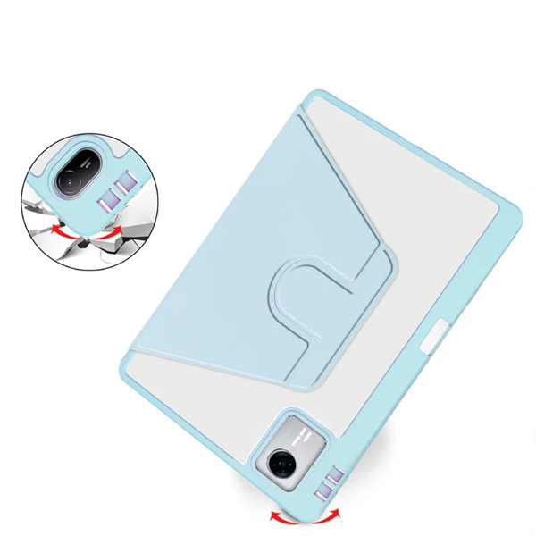 Etui Obrotowe Clear do Lenovo Idea Tab 11 2025, niebieskie - ochronne z podstawką
