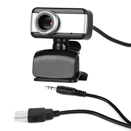 Kamera internetowa mikrofon do lekcji pracy video PC laptop 8808 z uchwytem