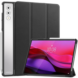 Etui Smart do Lenovo Yoga Tab Plus 12.7 2025 z klapką / Lenovo Idea Tab, czarne - ochronne z podstawką