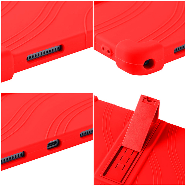 Etui Armor do Lenovo Tab 10.1 2025 / XU, czerwone - ochronne z podstawką