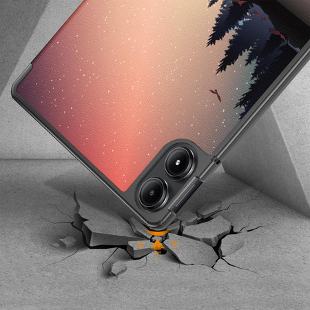 Etui Graficzne do Xiaomi Redmi Pad Pro 12.1 2024 / Poco Pad 12.1 z klapką - ochronne z podstawką