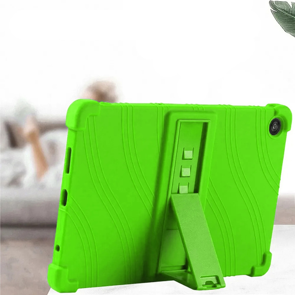 Etui Armor do T-Mobile T Tablet 2 10.1 5G 2025 pancerne, zielone - ochronne z podstawką