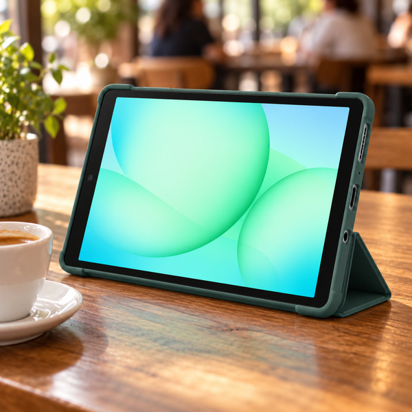 Etui Smart do Galaxy Tab A11 X135/X133 A9 SM-X115/SM-X110 z klapką - zielone