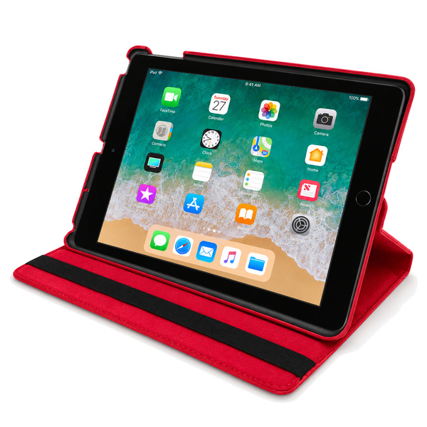 Etui obrotowe do Apple iPad Air/ Air 2 9.7" 2017/2018 gen 5/6 - czerwone