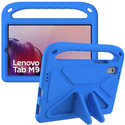 Etui z uchwytem FunColor do Lenovo Tab M9 9 2023 TB310, niebieskie - ochronne z podstawką