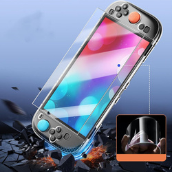 Szkło hartowane do Nintendo Switch Oled zestaw - ochrona ekranu 9H, pełne pokrycie, oleofobowe