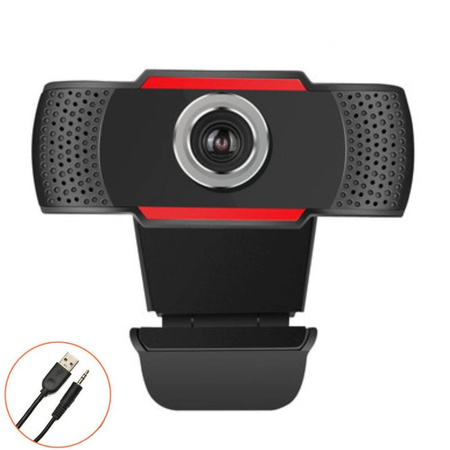 Kamera internetowa mikrofon do lekcji pracy video PC laptop 8807 z uchwytem