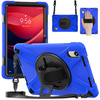 Etui Armor Strap do Lenovo Tab M11, granatowe - ochronne z podstawką, dostęp do portów i przycisków