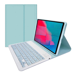Etui z klawiaturą do Lenovo M10 Plus 10.3 X606 / M10 Plus, niebieskie - ochronne z podstawką