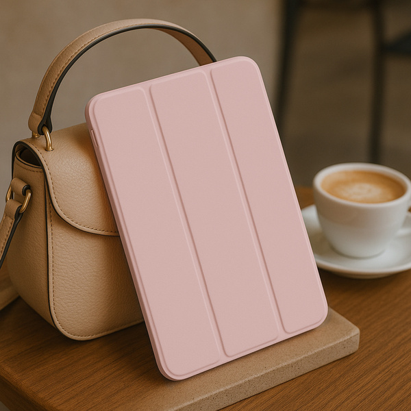 Etui Smart Case do Redmi Pad SE 8.7 2024, różowe - ochronne z podstawką, dostęp do portów i przycisków