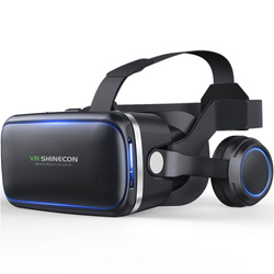 Zestaw Okulary gogle 3D Shinecon VR 10 2019 + Słuchawki + Gamepad - do smartfona