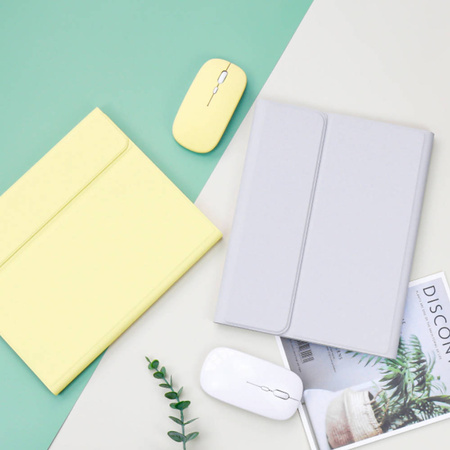 Etui z klawiaturą myszką do Apple iPad 7 / Apple iPad 8 / 9 10.2 2019 / Apple iPad 20, niebieskie - ochronne