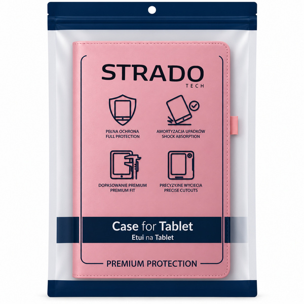 Etui do Galaxy Tab A11+ 2025 X236/X235/X230 A9+ SM-X216/X215/X210 Slim - różowe