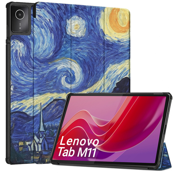 Etui Graficzne do Lenovo Tab M11 10.95 11 - ochronne z podstawką, dostęp do portów i przycisków