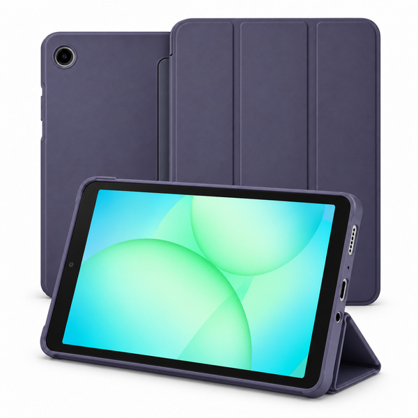 Etui Smart do Galaxy Tab A11 X135/X133 A9 SM-X115/SM-X110 z klapką - fioletowe