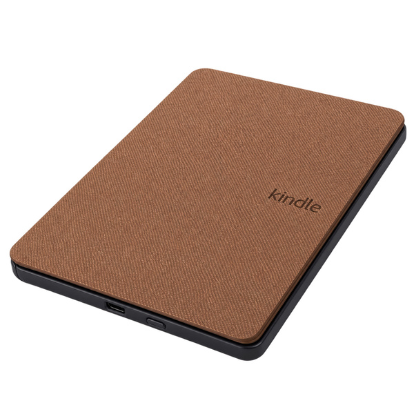 Etui Slim Case do Amazon Kindle Paperwhite 4, brązowe - ochronne z podstawką, dostęp do portów i przycisków