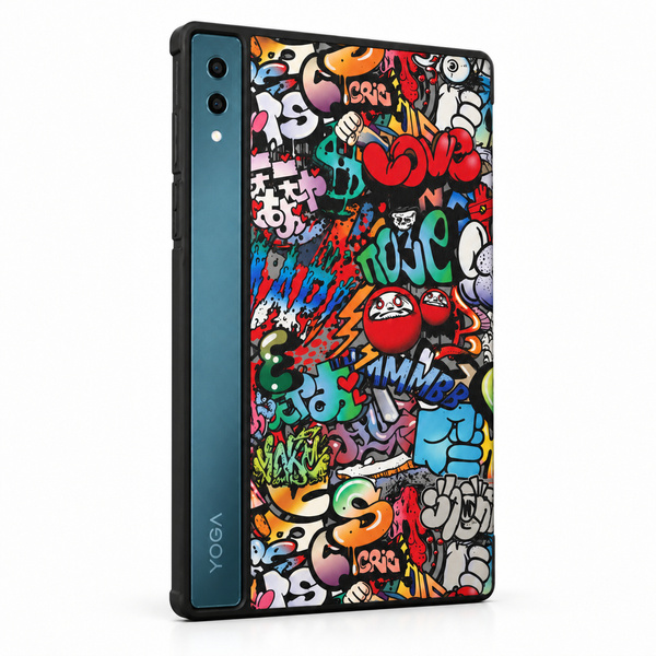 Etui graficzne do Lenovo Yoga Tab Plus 12.7 2025 TB520FU ZAEG0022PL z klapką i podstawką