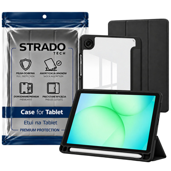 Etui Clear Pencil do Galaxy Tab A11+ 10.9 2025 X230/ X235/ X236 A9+ SM-X215/ X216, czarne