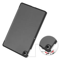 Etui Smart do Lenovo Tab 10.1 2025 z klapką / Lenovo Tab, szare - ochronne z podstawką