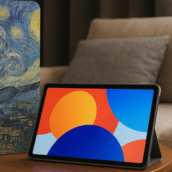 Etui Graficzne z klapką do Xiaomi Redmi Pad SE 8.7 2024 / Redmi Pad - ochronne z podstawką