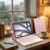 Etui i KLAWIATURA touchpad do iPad Air 11 M3 2025 / Air 11 M2 2024 GEN 7, 6, różowe
