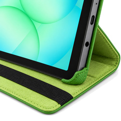 Etui obrotowe do Samsung Galaxy Tab A11 X135/ X133 A9 SM-X115/X110 - zielone