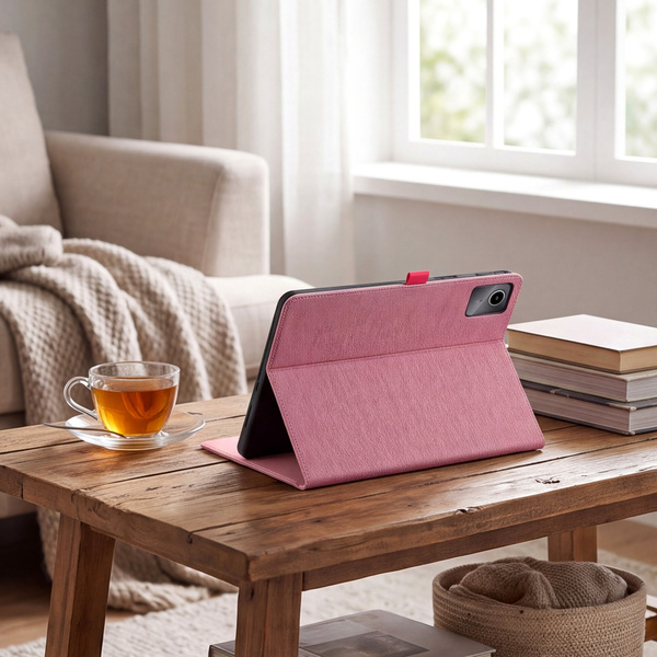 Etui Slim do Lenovo Idea Tab 11" TB336FU TB336ZU ZAFR0378PL z klapką - różowe