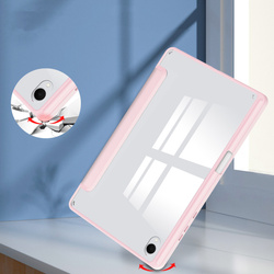 Etui Clear Pencil do Samsung Galaxy Tab S11 11 SM SMX736 z klapką, różowe - ochronne