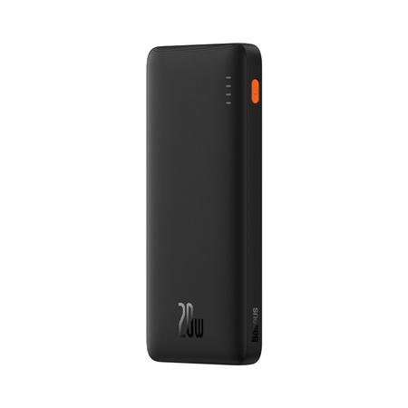 powerbank Baseus Airpow 20W 10000mAh z kablem Baseus Simple Series USB-A USB-C 30 cm, czarny