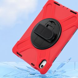 Etui Shockproof z uchwytem do Apple iPad 10.9 2022 / 11 A16 2025 / Apple iPad 10.9 / Apple iPad 11, czerwone - ochronne
