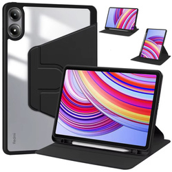Etui Obrotowe Crystal Pencil do Xiaomi Redmi Pad Pro 12.1 2024 / Poco Pad - ochronne, miejsce na rysik