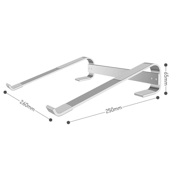 Uniwersalna podstawka pod laptopa 10-18 cali Aluminiowa uchwyt stojak S1, srebrny