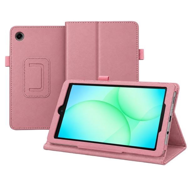 Etui Slim z klapką do Galaxy Tab A11 X135/ X133 A9 SM-X115/ X110 - różowe