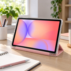 Etui Trifold do Galaxy Tab S10 Lite 10.9/ S10 FE/ S9 FE/ S9/ S8 z miejscem na rysik - różowe