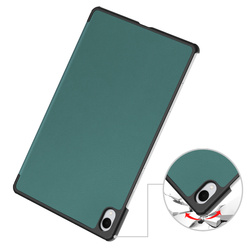 Etui Smart do Samsung Galaxy Tab S11 11 SM SMX736 z klapką, zielone - ochronne z podstawką