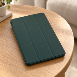 Etui Smart do Galaxy Tab A11 X135/X133 A9 SM-X115/SM-X110 z klapką - zielone