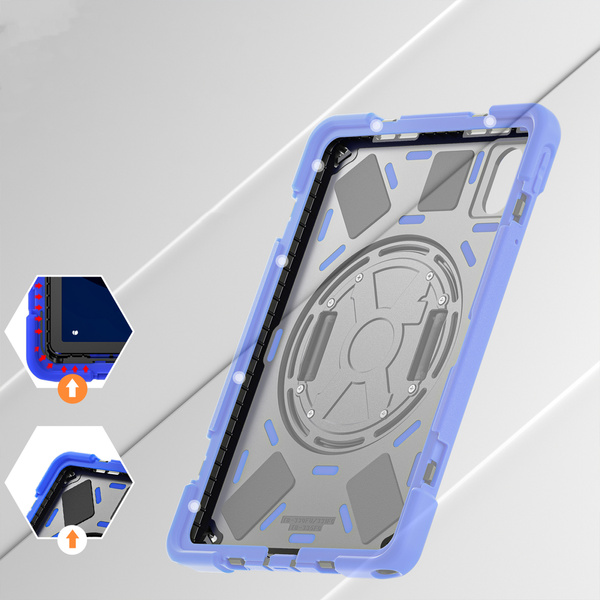 Etui Shockproof z uchwytem do Lenovo Tab M11 10.95, niebieskie - ochronne z podstawką
