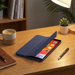 Etui Smart do iPad 10.9 2022 Gen. 10 / iPad 11 2025 A16 Gen. 11 z klapką, granatowe - ochronne z podstawką