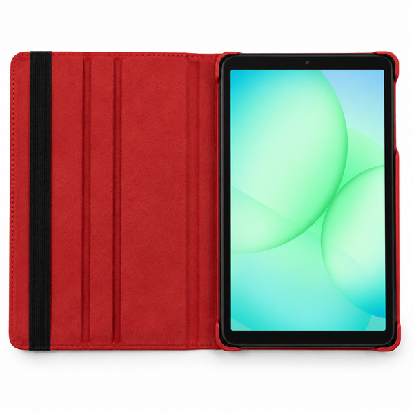 Etui obrotowe do Samsung Galaxy Tab A11 X135/ X133 A9 SM-X115/X110 - czerwone