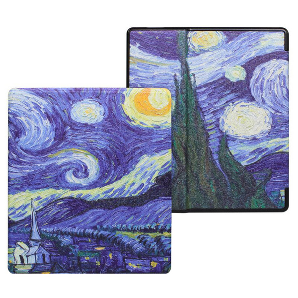 Etui Smart graficzne wzory do Kindle Oasis 2 / 3 - ochronne z podstawką, dostęp do portów i przycisków