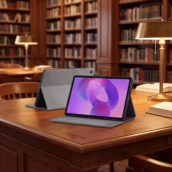 Etui Slim do Lenovo Idea Tab 11" TB336FU TB336ZU ZAFR0378PL z klapką - szare